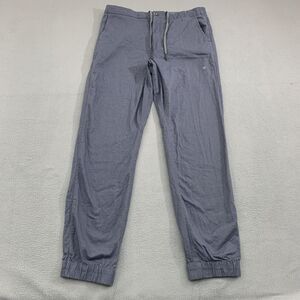 Mack Weldon Pants Mens Medium Gray Jogger Drawstring Chino Everyday Wear Casual